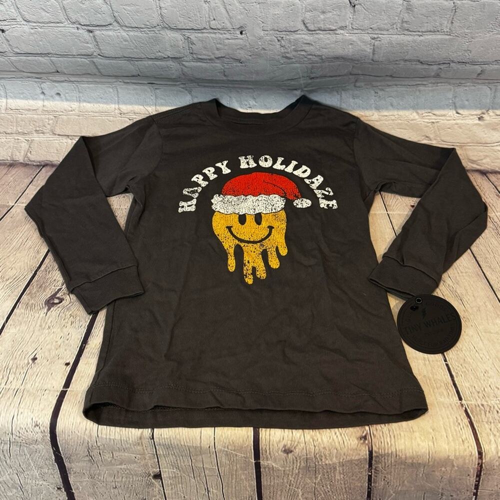 Tiny Whales Happy Holidaze Boy’s Christmas Shirt